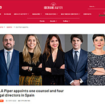 DLA Piper appoints one counsel and four legal directors in Spain